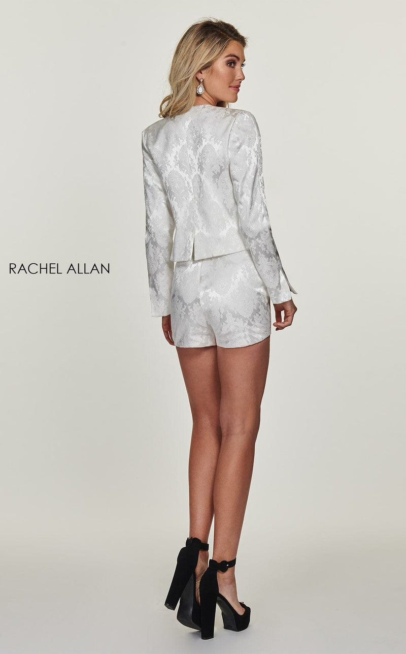 Rachel Allan L1174 Jumpsuit White