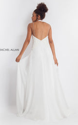 9 of 12 Rachel Allan L1176 Dress White