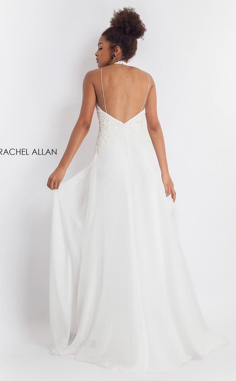 Rachel Allan L1176 Dress White