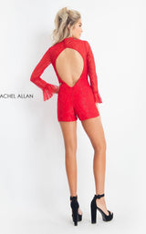 8 of 12 Rachel Allan L1188 Jumpsuit Red