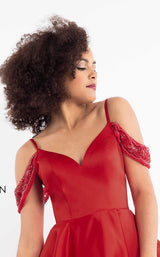 5 of 12 Rachel Allan L1190 Dress Red