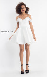 3 of 12 Rachel Allan L1190 Dress White