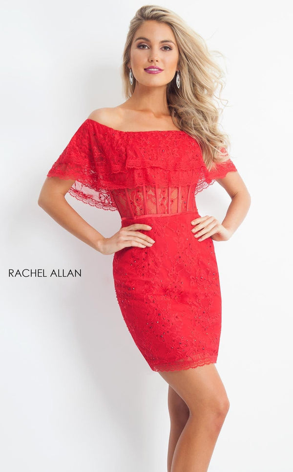 Rachel Allan L1191 Dress Red