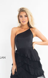 4 of 12 Rachel Allan L1197 Dress Black