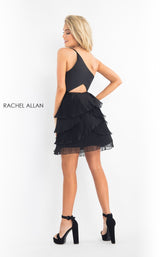 7 of 12 Rachel Allan L1197 Dress Black