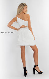 9 of 12 Rachel Allan L1197 Dress White