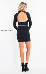 7 of 12 Rachel Allan L1200 Dress Black