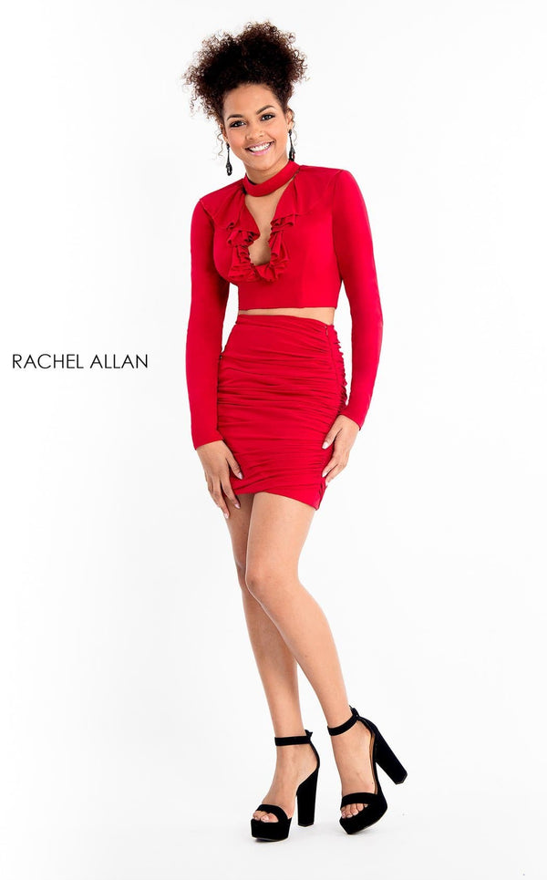 Rachel Allan L1200 Dress Red