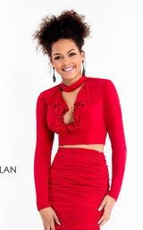 5 of 12 Rachel Allan L1200 Dress Red