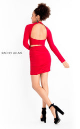 8 of 12 Rachel Allan L1200 Dress Red