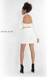 9 of 12 Rachel Allan L1200 Dress White