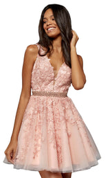 2 of 10 Sherri Hill 52157 Blush