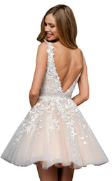 4 of 10 Sherri Hill 52157 Ivory-Nude