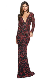 1 of 4 Sherri Hill 53161 Black-Red