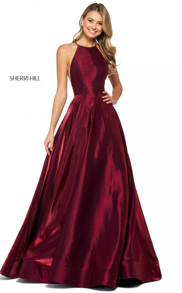 Sherri Hill 53350 Dress Wine