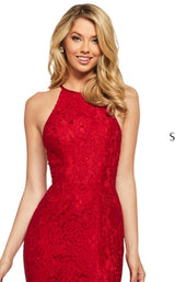 6 of 10 Sherri Hill 53361 Dress Red