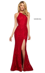 1 of 10 Sherri Hill 53361 Dress Red