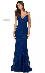 2 of 12 Sherri Hill 53364 Dress Navy