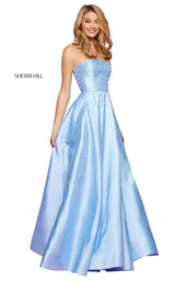 1 of 10 Sherri Hill 53421 Dress Light-Blue
