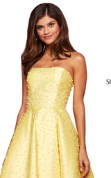 8 of 10 Sherri Hill 53421 Dress Yellow