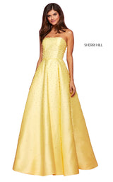 3 of 10 Sherri Hill 53421 Dress Yellow