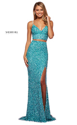 1 of 6 Sherri Hill 53448 Dress Teal