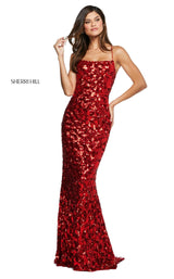 1 of 6 Sherri Hill 53456 Dress Red
