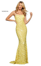 2 of 6 Sherri Hill 53456 Dress Yellow