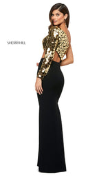 Sherri Hill 53466 Dress Black-Gold