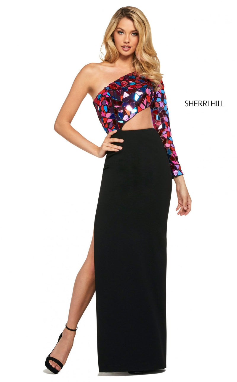 Sherri Hill 53466 Dress Black-Multi