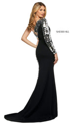 6 of 12 Sherri Hill 53467 Dress Black-Silver