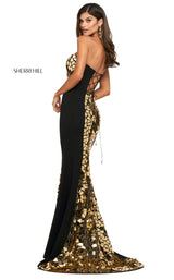 Sherri Hill 53473 Dress Black-Gold
