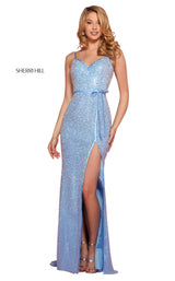 2 of 8 Sherri Hill 53493 Dress Light-Blue