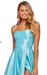 7 of 8 Sherri Hill 53531 Dress Aqua