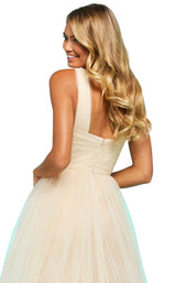 4 of 4 Sherri Hill 53590 Champagne