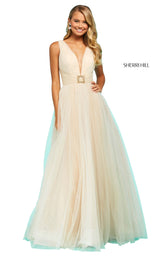 1 of 4 Sherri Hill 53590 Champagne