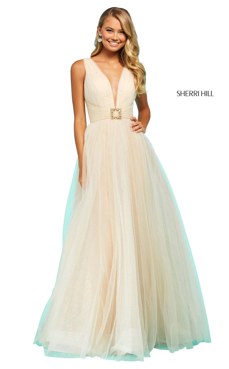 Sherri Hill 53590 Champagne