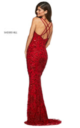 2 of 4 Sherri Hill 53689 Dress Red