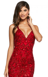 3 of 4 Sherri Hill 53689 Dress Red