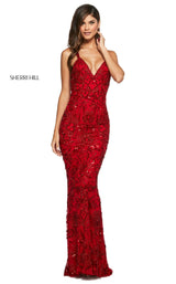1 of 4 Sherri Hill 53689 Dress Red