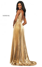 3 of 8 Sherri Hill 53737 Dress Gold