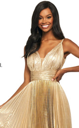 5 of 8 Sherri Hill 53737 Dress Gold
