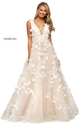 1 of 4 Sherri Hill 53770 Dress Ivory-Nude