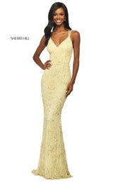 2 of 8 Sherri Hill 53788 Dress Yellow