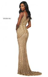 2 of 4 Sherri Hill 53798 Dress Gold