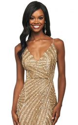 3 of 4 Sherri Hill 53798 Dress Gold