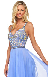 7 of 10 Sherri Hill 53803 Dress Periwinkle-Multi