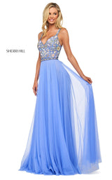 2 of 10 Sherri Hill 53803 Dress Periwinkle-Multi