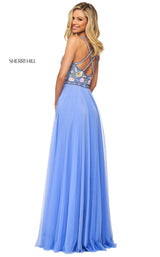 5 of 10 Sherri Hill 53803 Dress Periwinkle-Multi