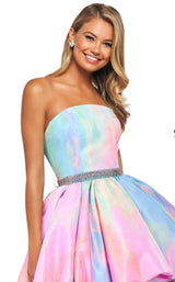3 of 4 Sherri Hill 53821 Dress Multi-Print